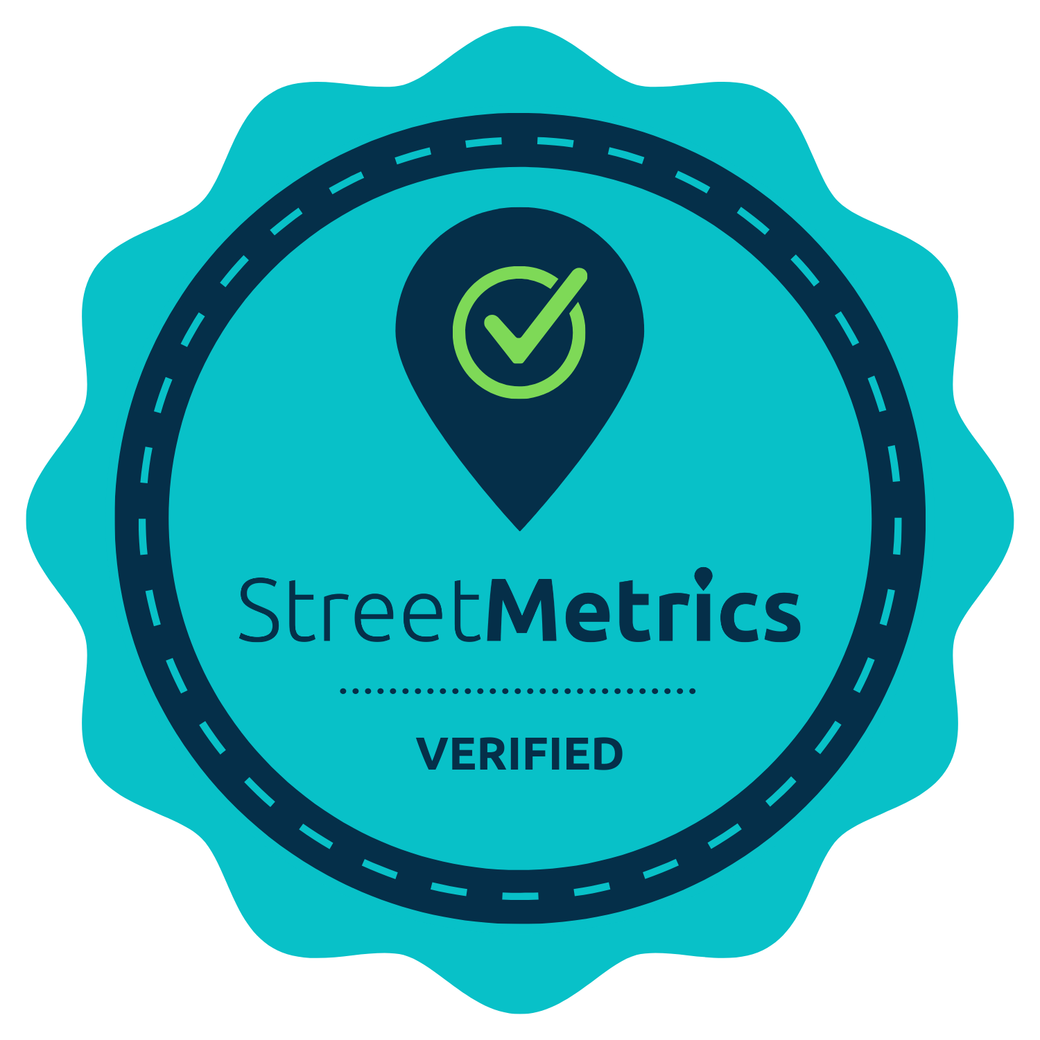 Verified by StreetMetrics badge certifies that StreetMetrics measurement methodology was applied